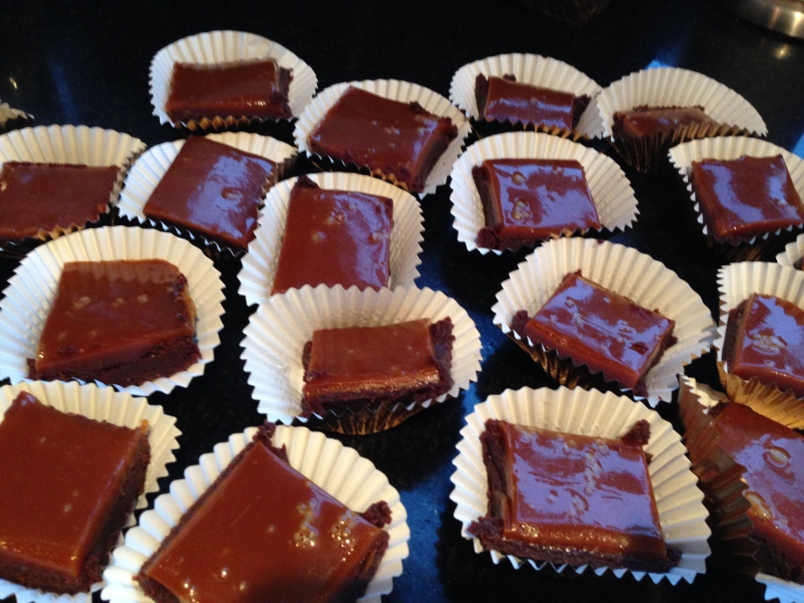 Be Mine: Salted Caramel Brownies